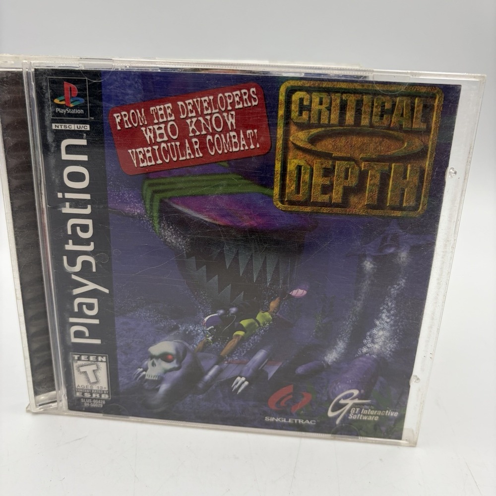 Critical Depth (Sony PlayStation 1, 1997) Ps1 Clean‎ CIB MANUAL